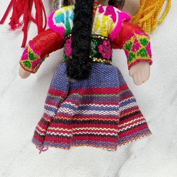 Colorfully Dressed Doll Keychain Keyring - Picture 7 of 9